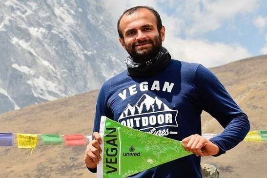 Kuntal Joisher became the first vegan to climb Everest